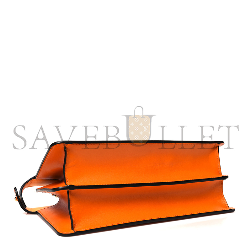 FENDI VITELLO KING TAMPONATO MEDIUM PEEKABOO I SEE U EAST WEST SATCHEL CLEMENTINE 8BN323AF2HF1DZH (29*18.5*12cm)